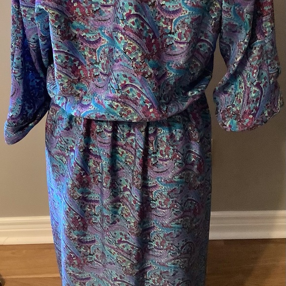 D’Alliards Vintage Paisley Dress - Picture 4 of 4